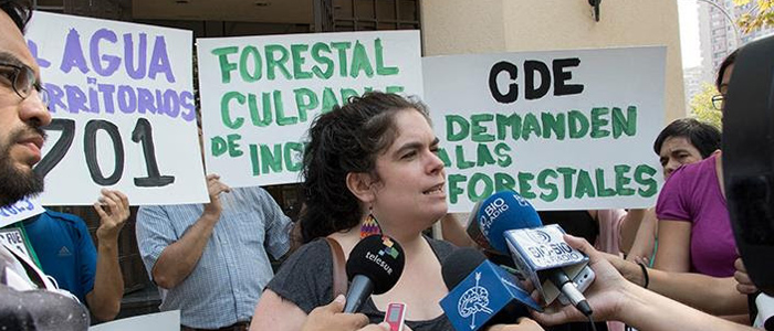 Francisca Fernández, vocera del Movimiento por la Recuperación del Agua y la Vida,