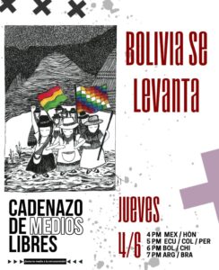 Este 4 de Junio: Cadenazo de la Red de Medios Libres, BOLIVIA SE LEVANTA! Archivo